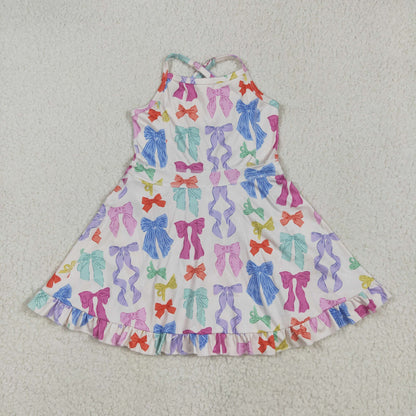 Sibling Baby Girls Straps Sports Wear Yoga Athletic Knee Length Dresses
