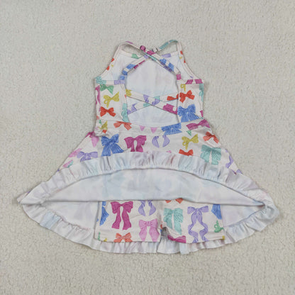 Sibling Baby Girls Straps Sports Wear Yoga Athletic Knee Length Dresses