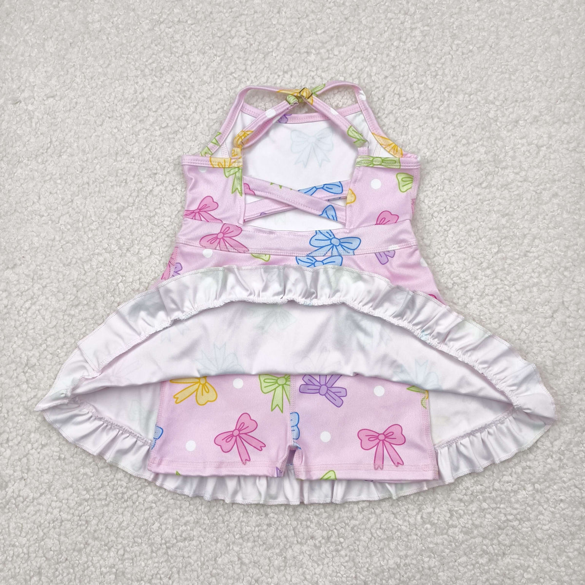 Sibling Baby Girls Straps Sports Wear Yoga Athletic Knee Length Dresses