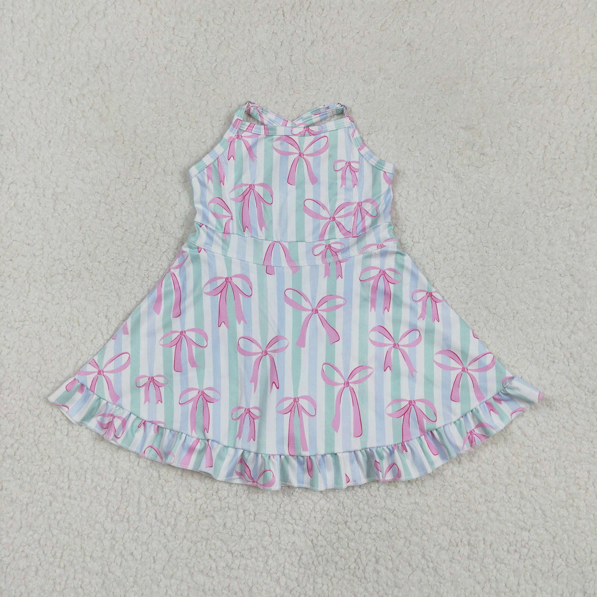 Sibling Baby Girls Straps Sports Wear Yoga Athletic Knee Length Dresses
