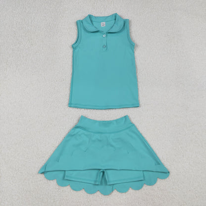Sibling Baby Girls Aqua Yoga Active Jumpsuits Clothes Suits