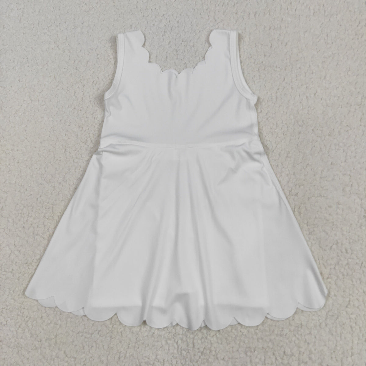 Sibling Baby Girls Sleeveless Activity Wear Yoga Ruffle Knee Length Dresses
