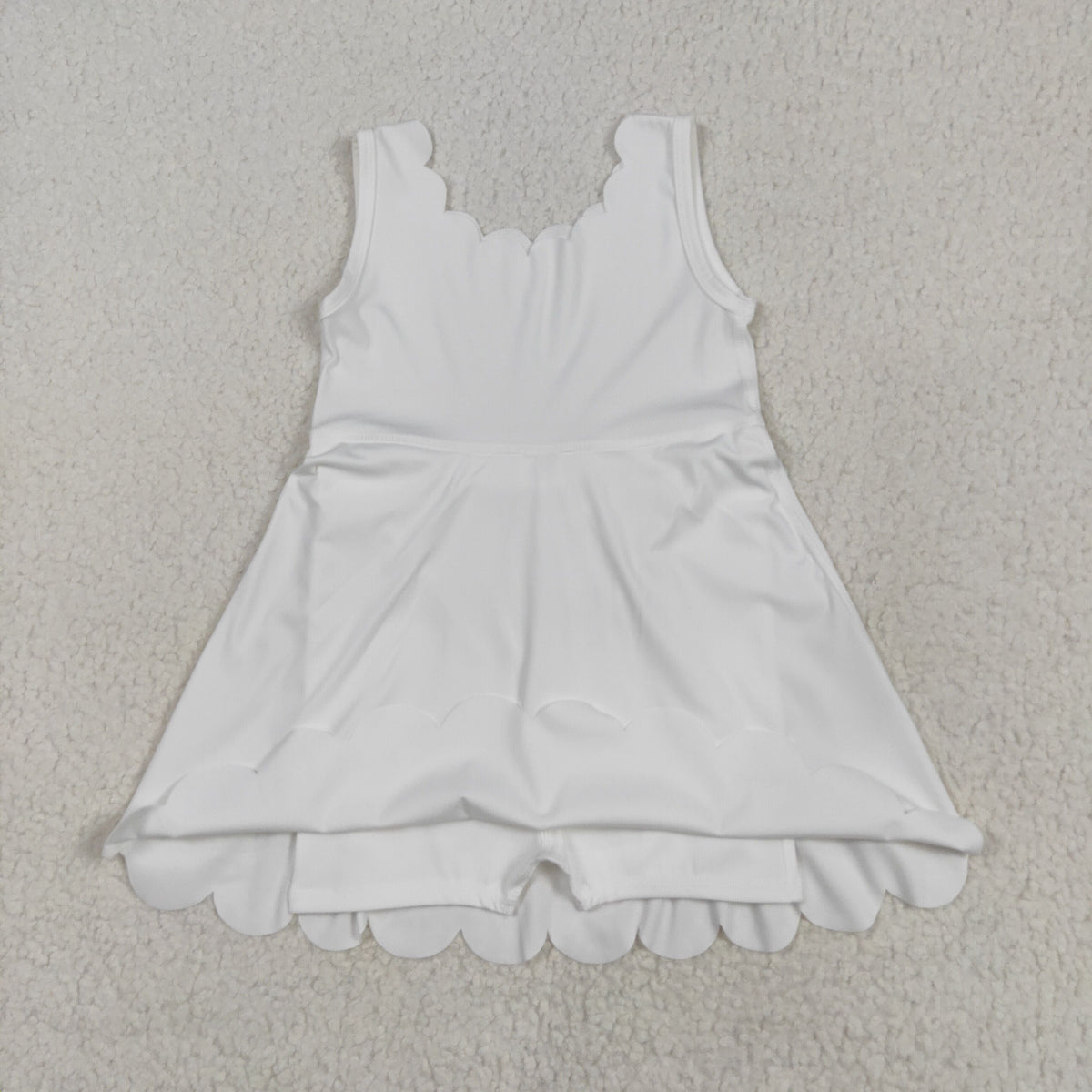 Sibling Baby Girls Sleeveless Activity Wear Yoga Ruffle Knee Length Dresses