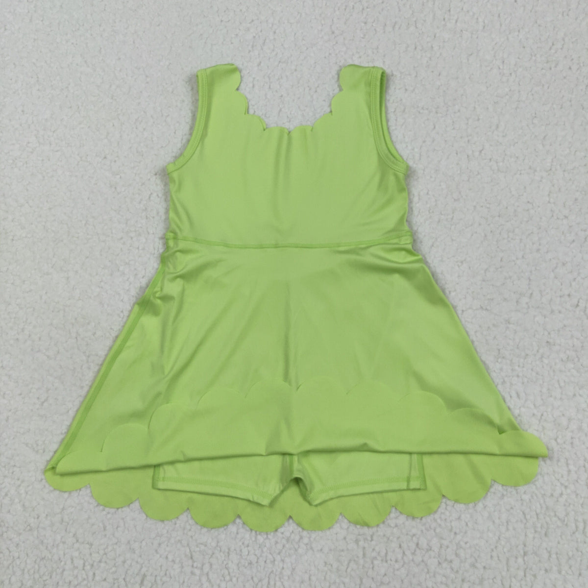 Sibling Baby Girls Sleeveless Activity Wear Yoga Ruffle Knee Length Dresses