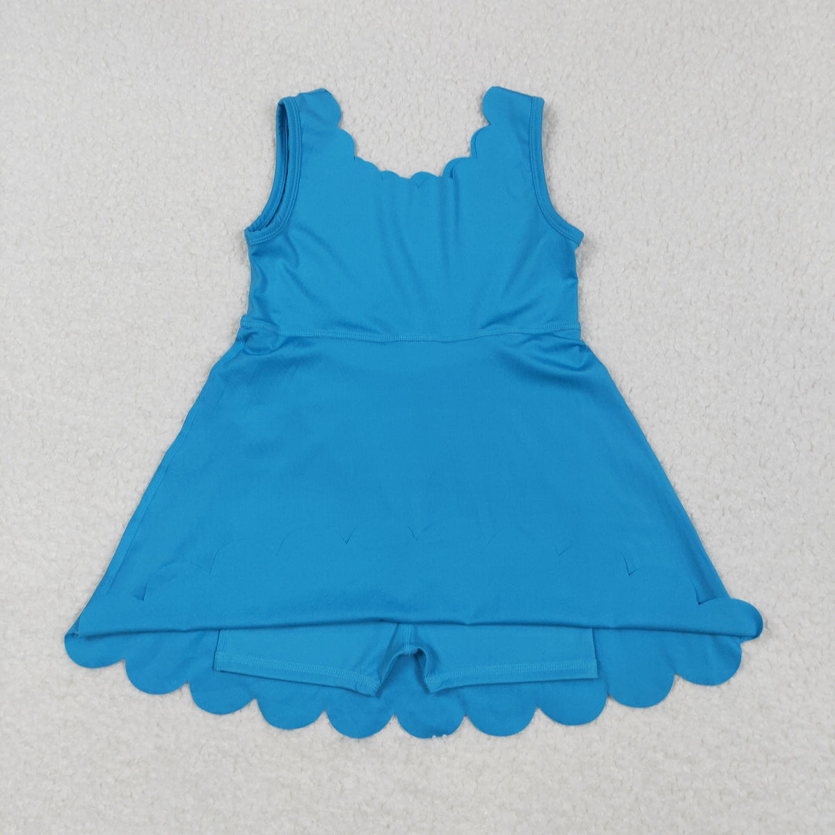 Sibling Baby Girls Sleeveless Activity Wear Yoga Ruffle Knee Length Dresses
