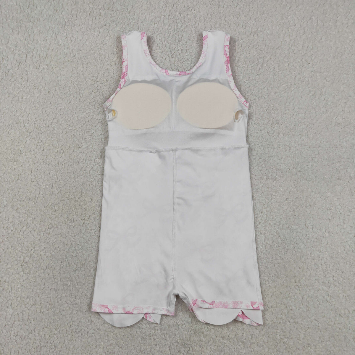 Sibling Baby Girls Flowers Bows Yoga Active Short Scallop Knee Length Dresses