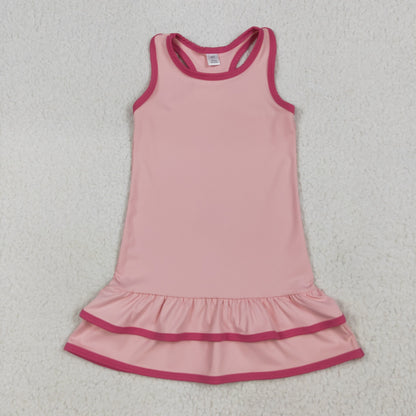 Sibling Baby Girls Sleeveless Yoga Knee Length Dresses