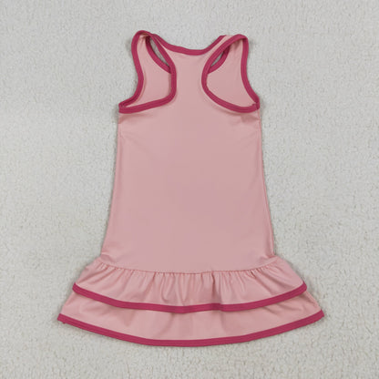 Sibling Baby Girls Sleeveless Yoga Knee Length Dresses