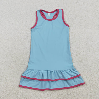 Sibling Baby Girls Sleeveless Yoga Knee Length Dresses
