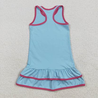 Sibling Baby Girls Sleeveless Yoga Knee Length Dresses