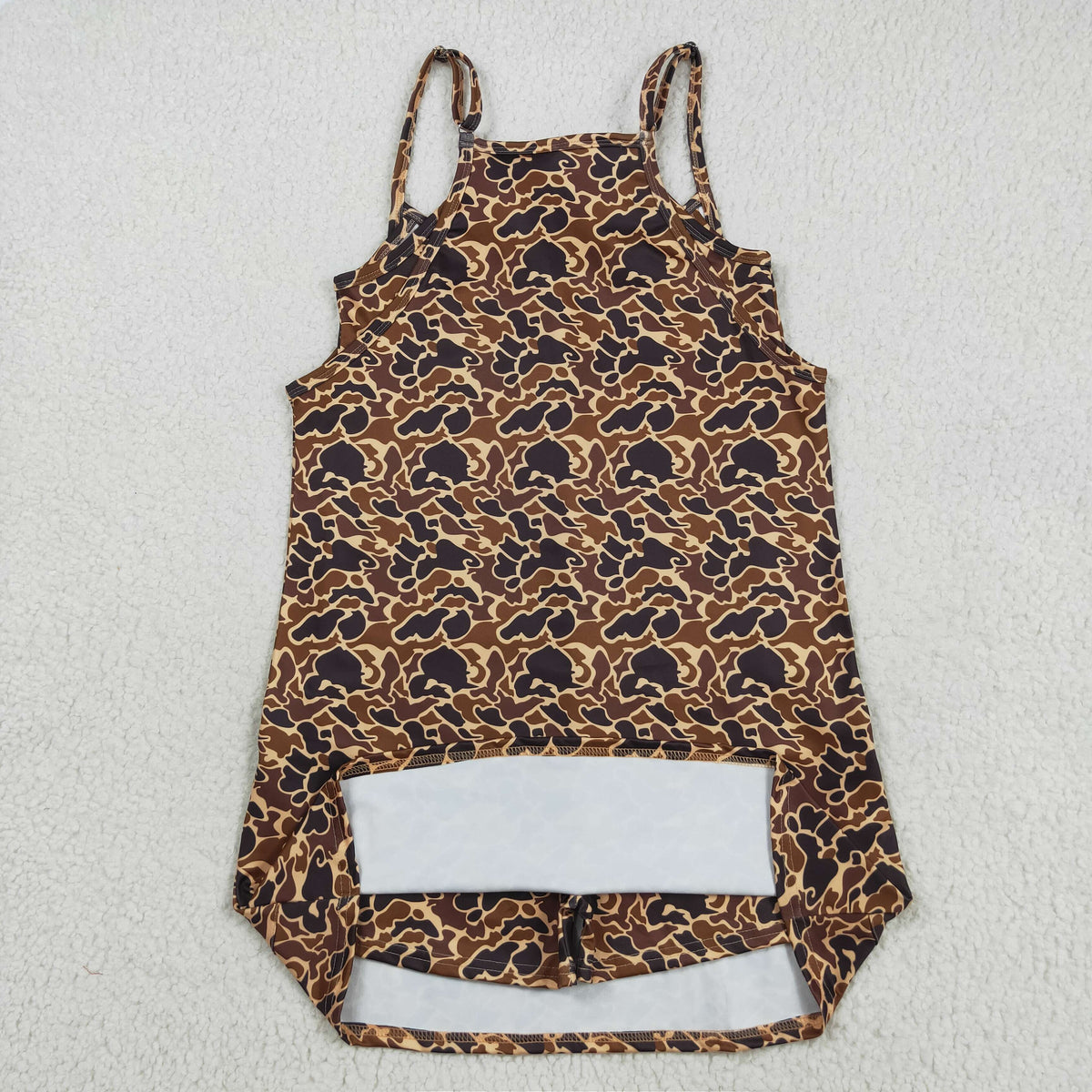 Mama And Me Strap Camo Pockets Yoga Shorts Dresses