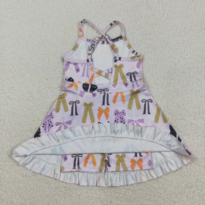 Sibling Baby Girls Straps Sports Wear Yoga Athletic Knee Length Dresses