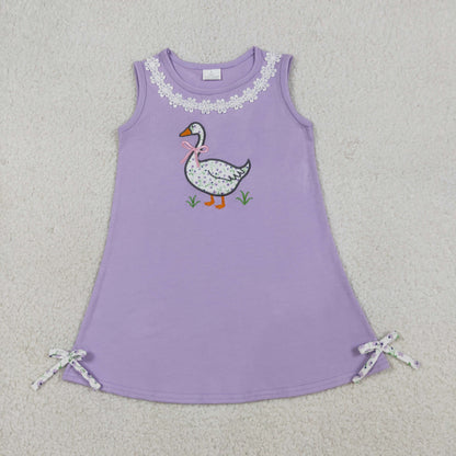 Sibling Baby Girls Embroidery Floral Goose Tunic Ruffle Bummies Shorts Clothes Set Dresses