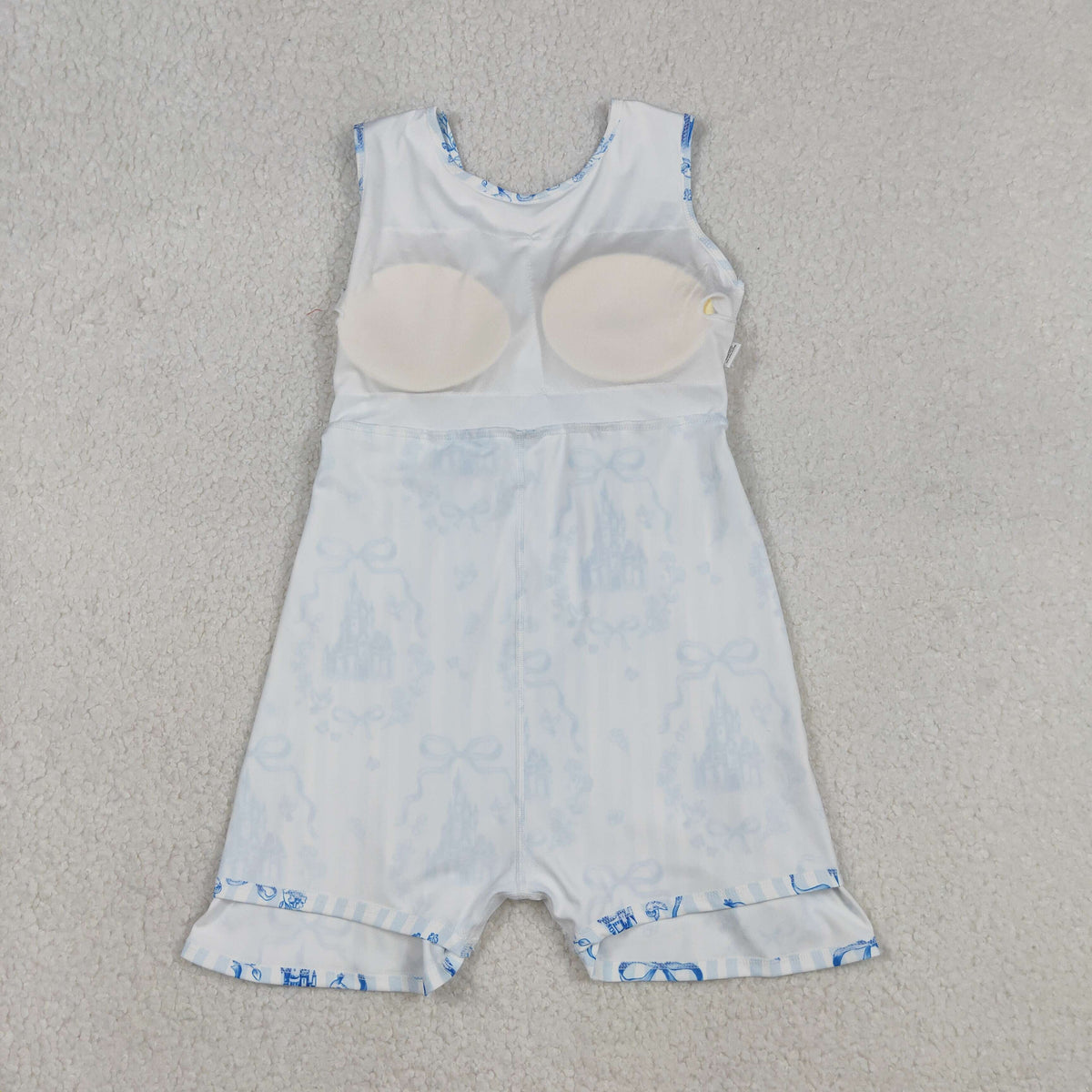 Sibling Baby Girls Sleeveless Bows Castles Yoga Active Shorts Knee Length Dresses