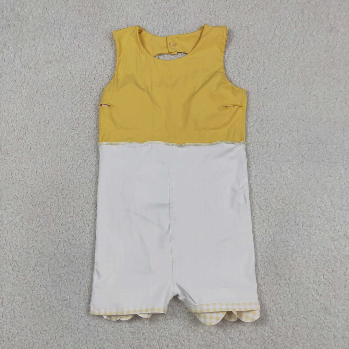 Sibling Baby Girls Bows Yoga Active Shorts Scallop Knee Length Dresses
