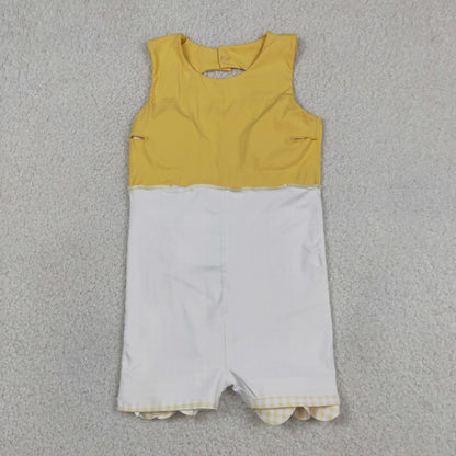 Sibling Baby Girls Bows Yoga Active Shorts Scallop Knee Length Dresses