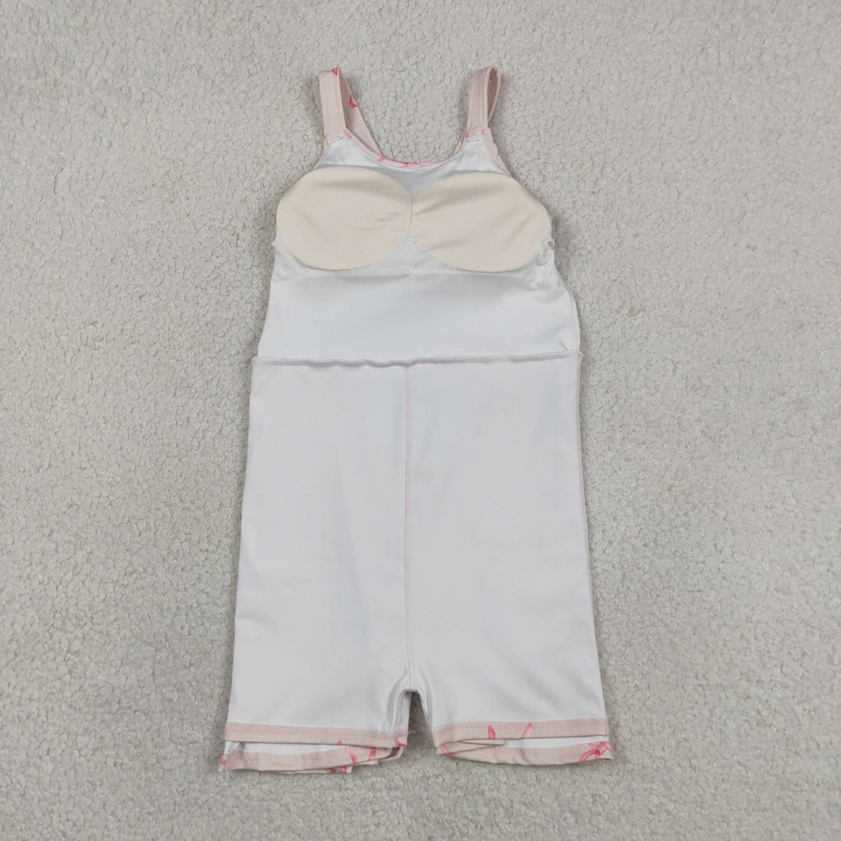 Sibling Baby Girls Strap Bows Flowers Yoga Active Shorts Knee Length Dresses