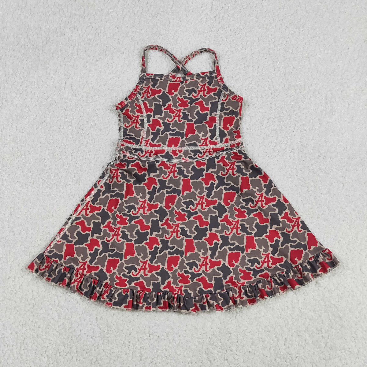 Sibling Baby Boys Girls Alabama Team Polo Shirt Butterfly Short Yoga Active Strap Knee Length Dresses