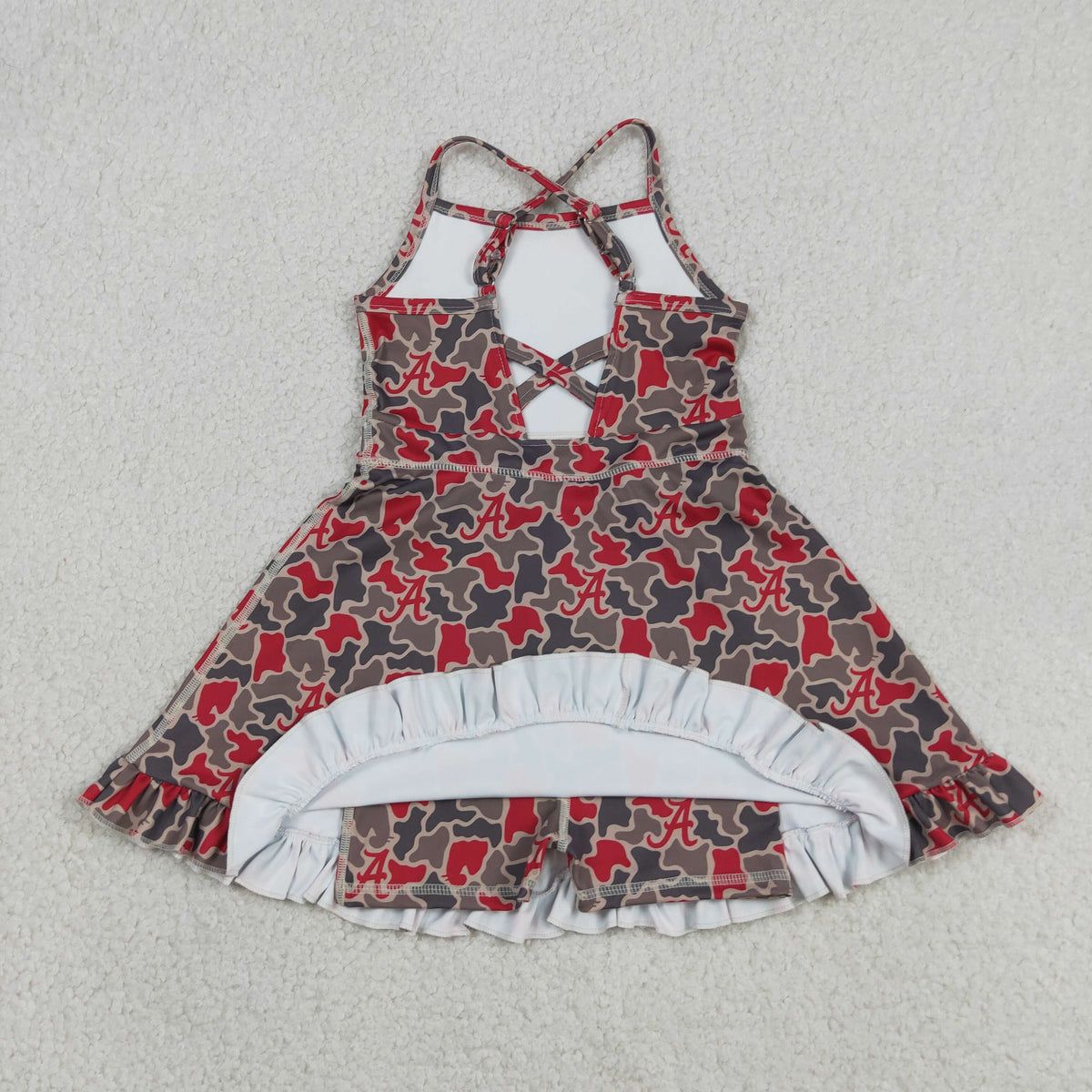 Sibling Baby Boys Girls Alabama Team Polo Shirt Butterfly Short Yoga Active Strap Knee Length Dresses
