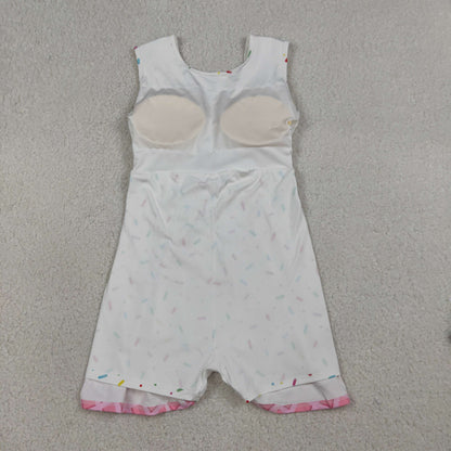Sibling Baby Girls Ice-cream Drip Yoga Skort Knee Length Dresses