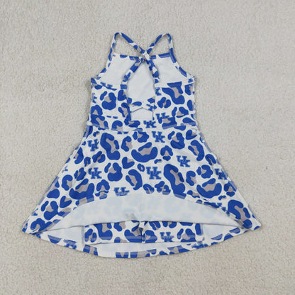 Sibling Baby Girls Bows UK Team Clothes Sets Yoga Active Knee Length Dress Butterfly Shorts