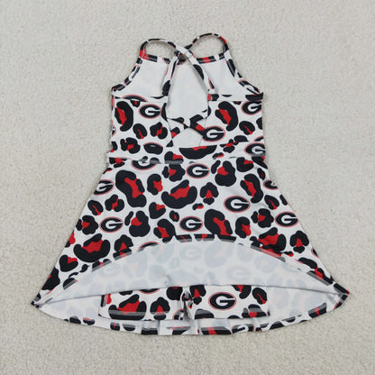 Sibling Mama and Me Kids Bows G Team Clothes Sets Yoga Active Dress Butterfly Shorts
