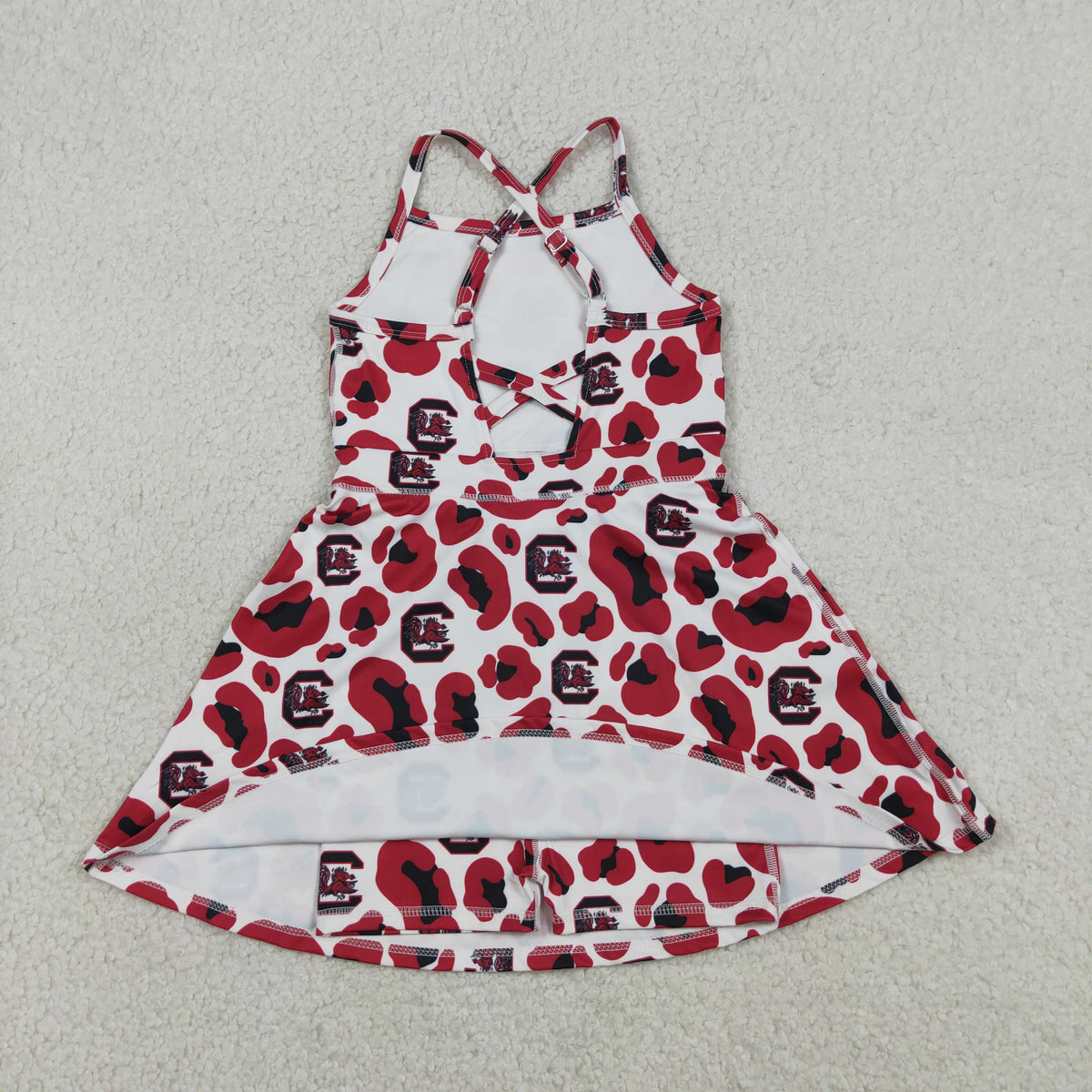 Sibling Baby Kids Camo Carolina Team Polo Shirt Yoga Active Short Knee Length Dress