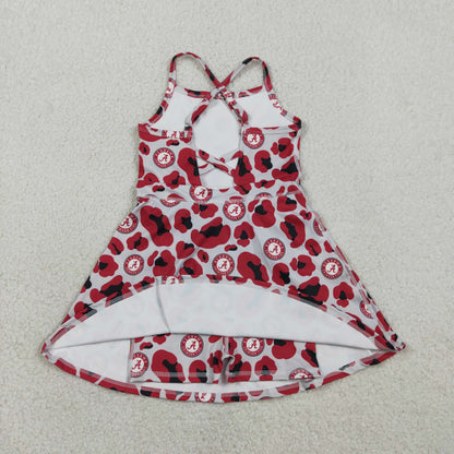 Sibling Baby Boys Girls Alabama Team Polo Shirt Butterfly Short Yoga Active Strap Knee Length Dresses