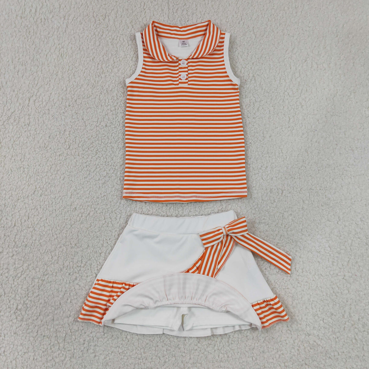 Sibling Baby Girls Bows Checked Button Vests Ruffle Skirt Shorts Yoga Active Clothes Sets
