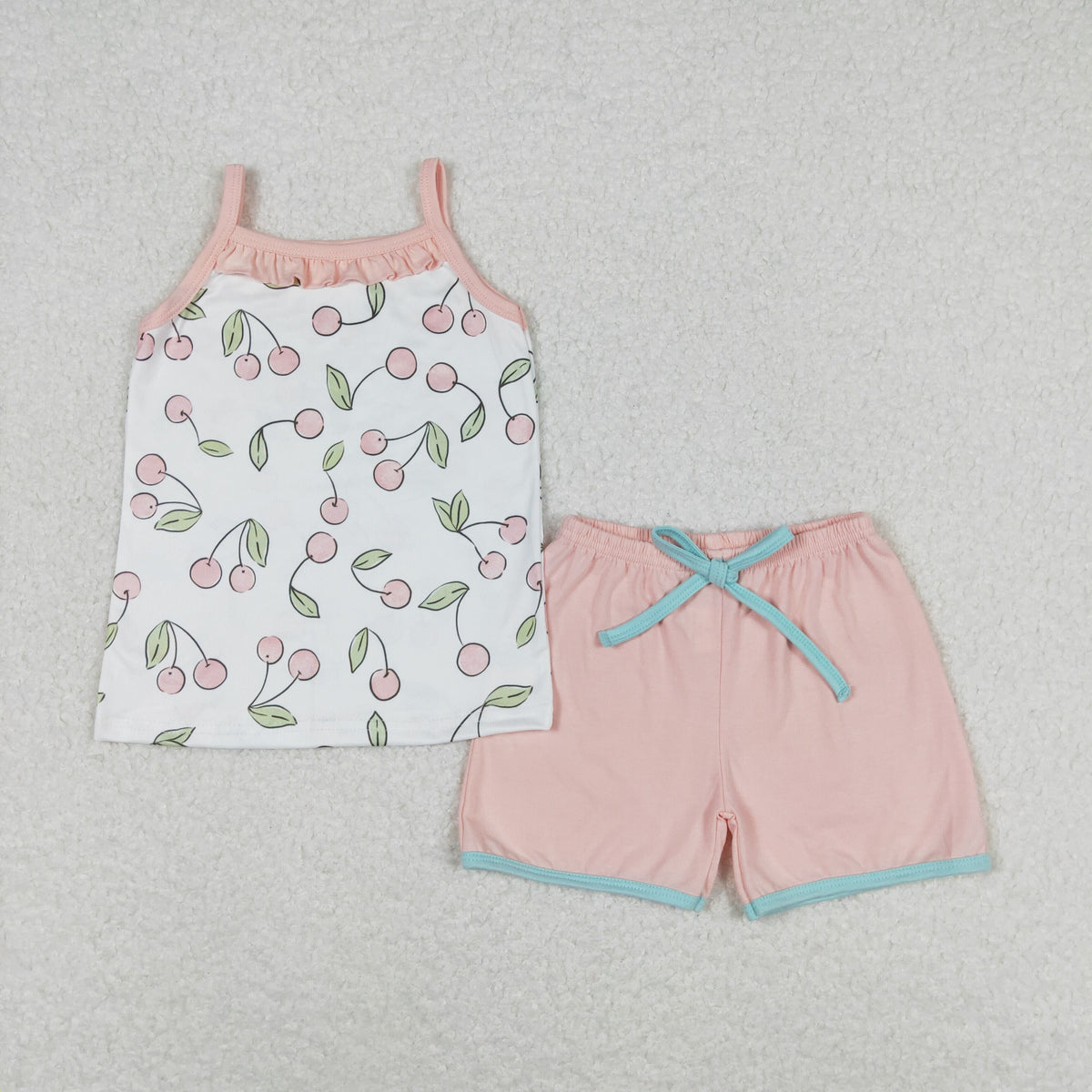 Sibling Baby Girls Straps Floral Top Shorts Summer Clothes Sets
