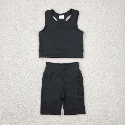 Sibling Baby Girls Athletic Active Wear Top Shorts Clothes Sets