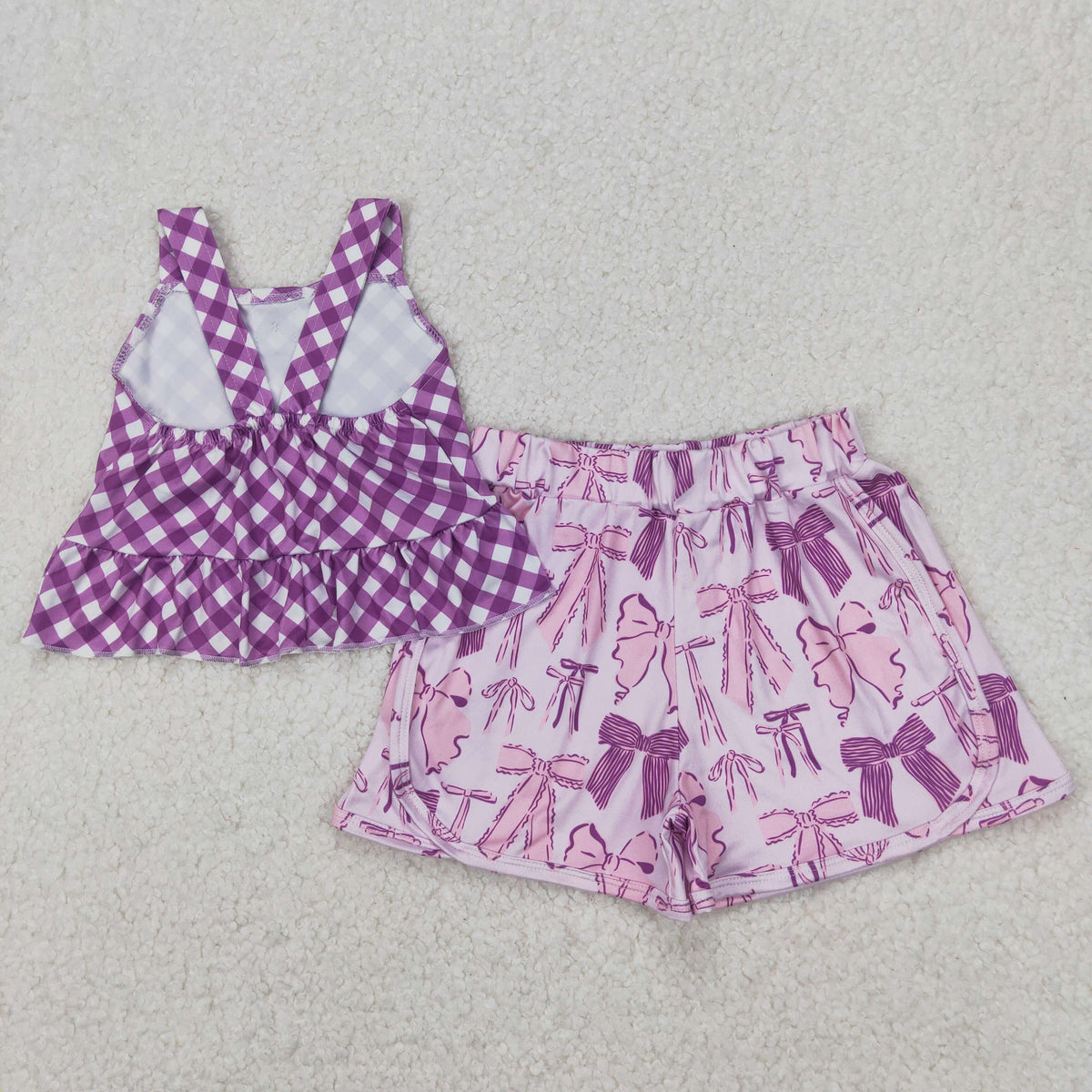Sibling Baby Girls Summer Straps Button Top Floral Shorts Clothes Sets