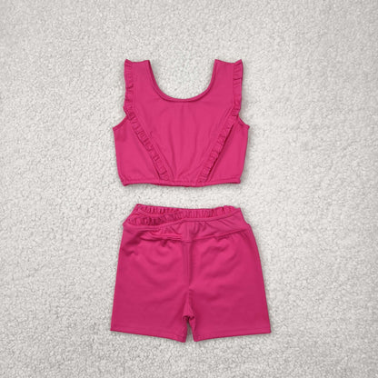 Sibling Baby Girls Athletic Active Wear Top Shorts Clothes Sets