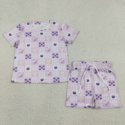 Sibling Baby Kids Patchwork Flowers Shirt Top Shorts Slouchy Clothes Sets