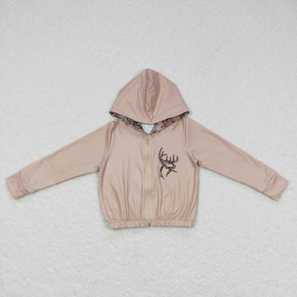 Sibling Baby Girls Camouflage Hunting Season Hooded Tops Cardigans Jackets