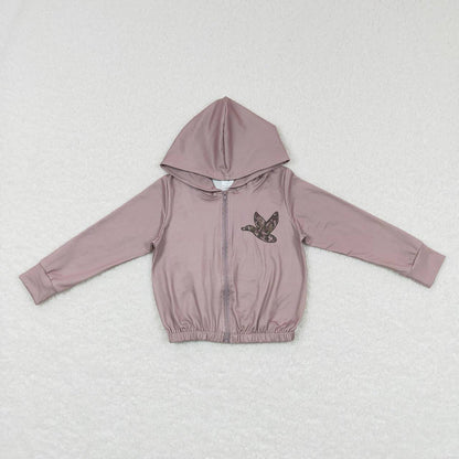 Sibling Baby Girls Camouflage Hunting Season Hooded Tops Cardigans Jackets