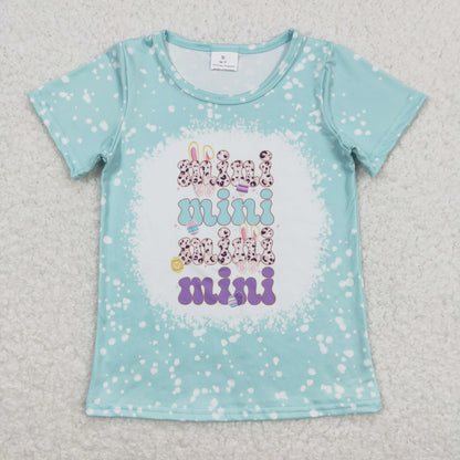 Sibling Baby Boys Girls Eggs Rabbits Easter Tee Shirts Top