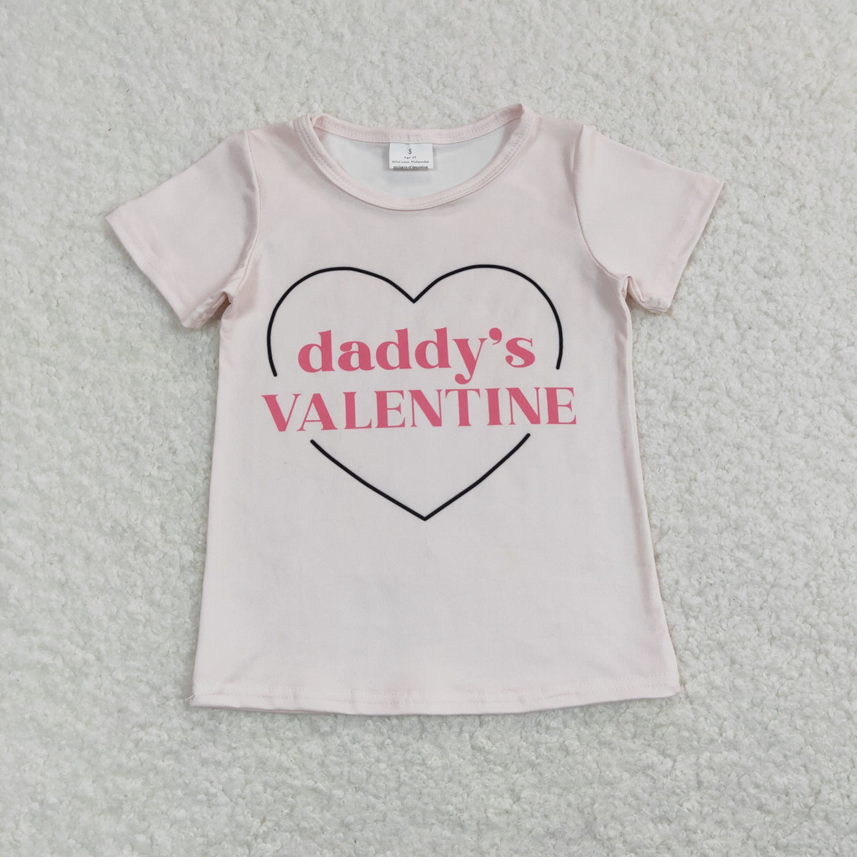 Sibling Baby Girls Leopard Hearts Valentine Tee Shirts Top