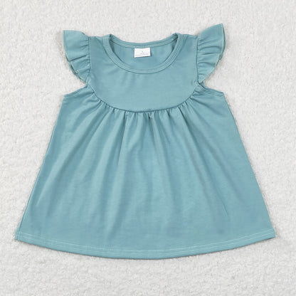 Sibling Baby Girls Flowers Cakes Tee Shirts Top