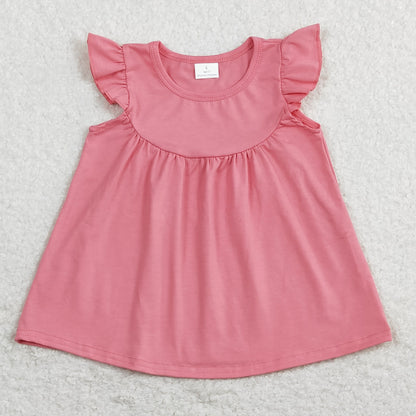 Sibling Baby Girls Flowers Cakes Tee Shirts Top