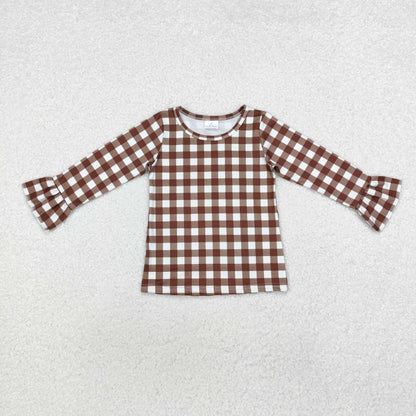 Sibling Baby Boys Girls Turkey Checked Stripe Thanksgiving Tee Shirts Top