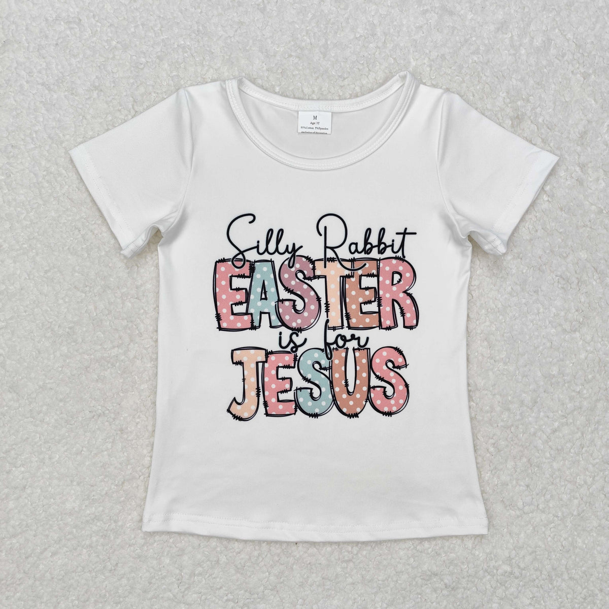 Sibling Baby Boys Girls Eggs Rabbits Easter Tee Shirts Top