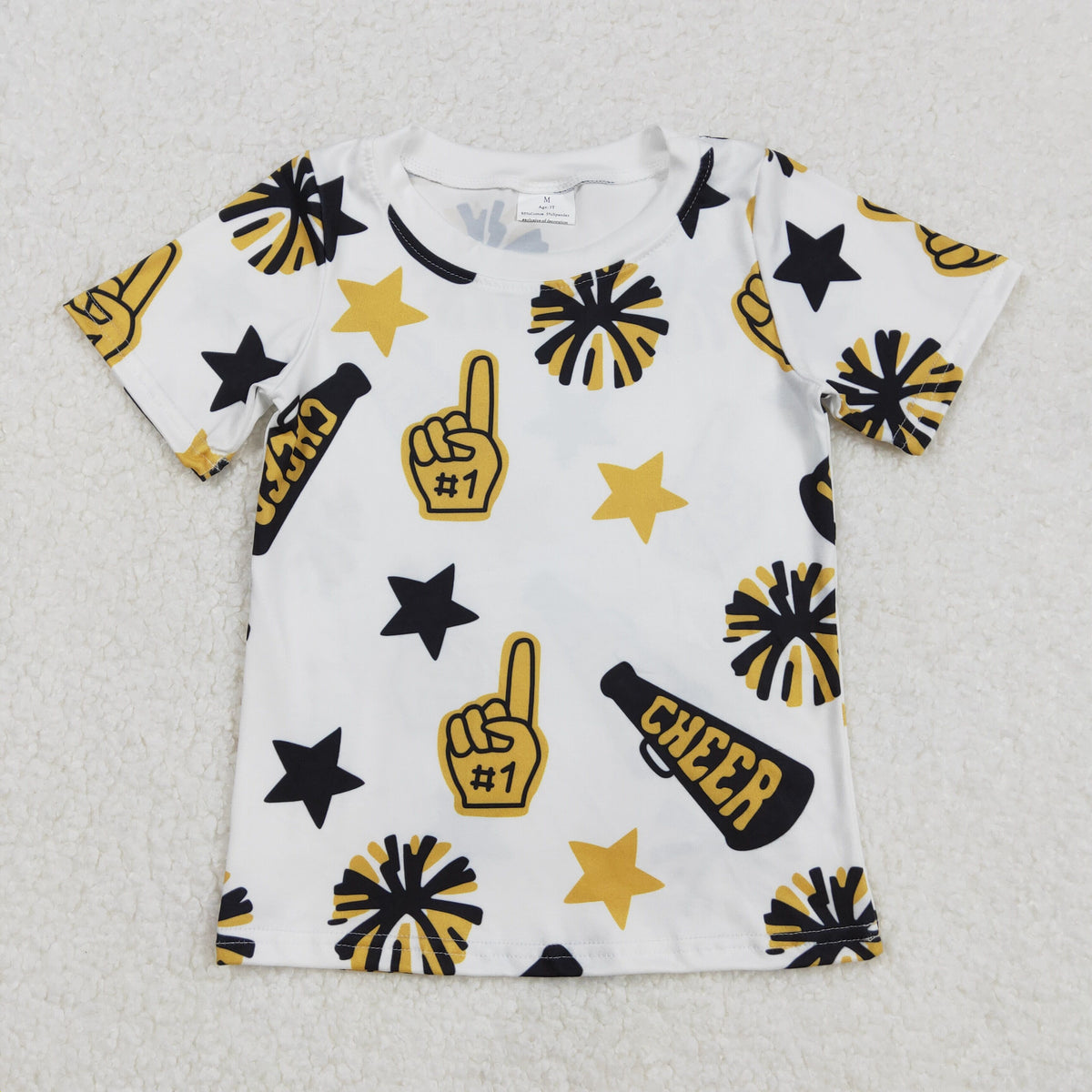8 Colors Sibling Baby Girls Cheer Team Tee Shirts Tops