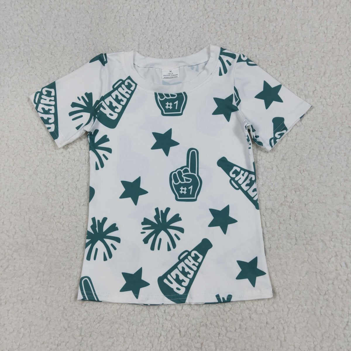 8 Colors Sibling Baby Girls Cheer Team Tee Shirts Tops