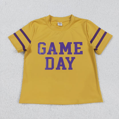 Sibling Baby Girls Game Day Yoga Active Team Tee Shirts Tops