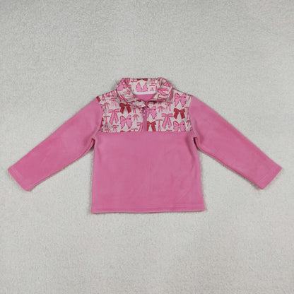 Sibling Baby Boys Girls Long Sleeve Sherpa Zipper Pullovers Top