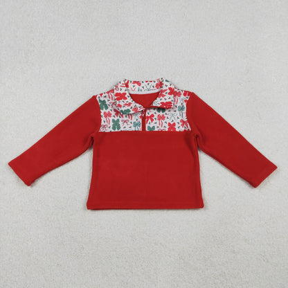 Sibling Baby Boys Girls Long Sleeve Sherpa Zipper Pullovers Top