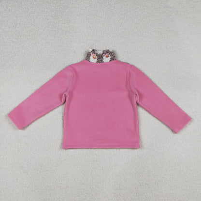 Sibling Baby Boys Girls Long Sleeve Sherpa Zipper Pullovers Top