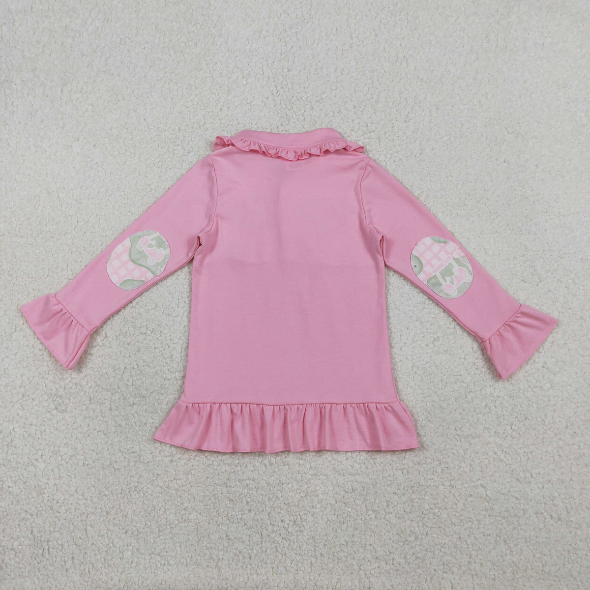 Sibling Baby Boys Girls Long Sleeve Golf Checked Button Pullovers Top