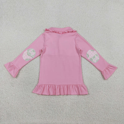 Sibling Baby Boys Girls Long Sleeve Golf Checked Button Pullovers Top